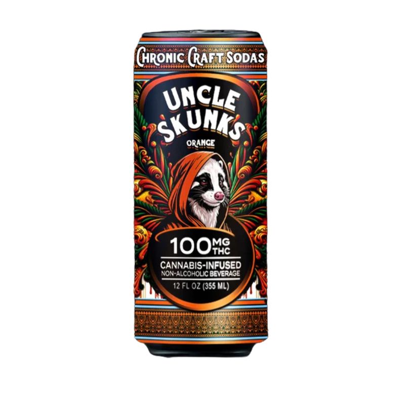 Uncle Skunks Chronic Craft Soda 100 MG THC - Orange