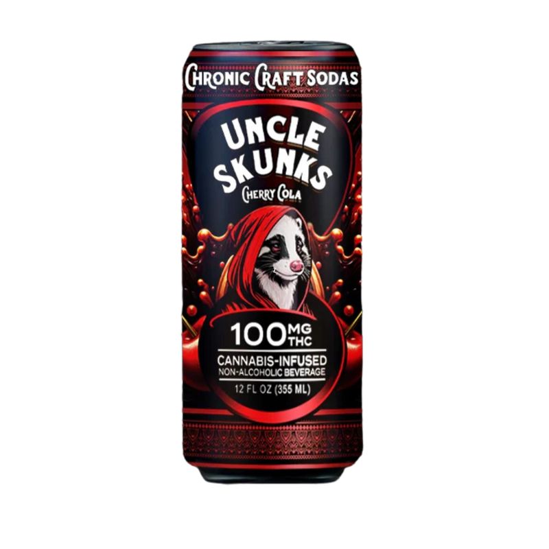 Uncle Skunks Chronic Craft Soda 100 MG THC - Cherry Cola