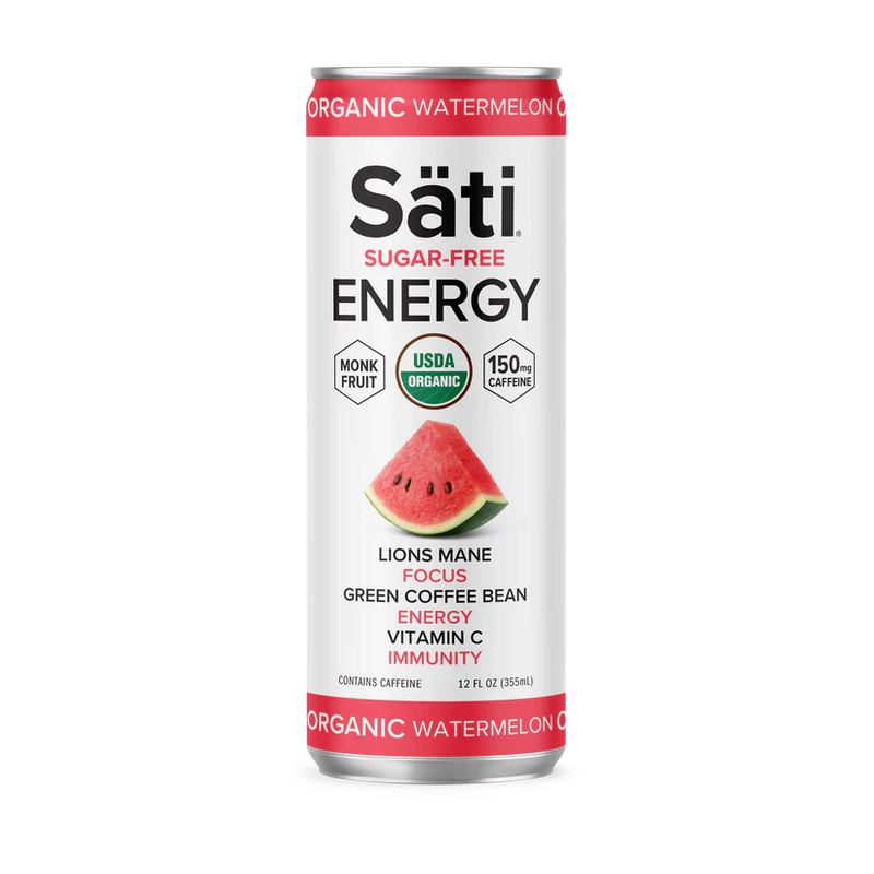 SAVE $5 - Sati Organic Sugar-Free Energy Lion’s Mane Drinks 4/pk