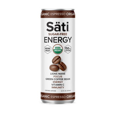 SAVE 35% - Sati Organic Espresso Energy Drinks 4/pk Sugar Free
