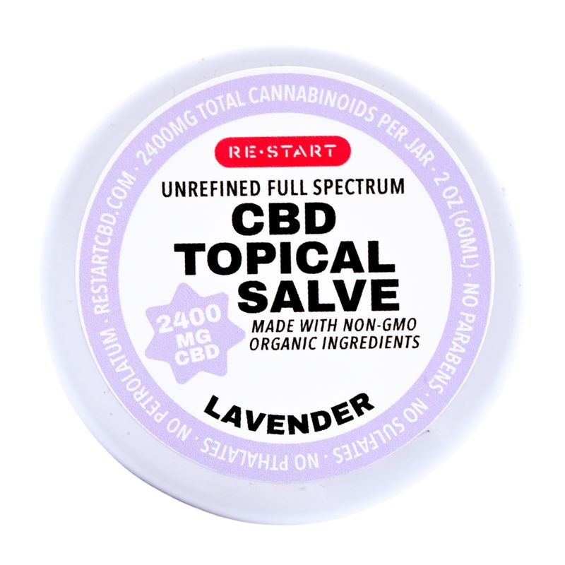 Unrefined Full Spectrum CBD Salve 2400mg Lavender