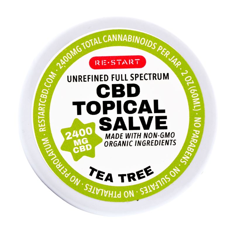 Raw Full Spectrum CBD Salve 2400MG - Tea Tree