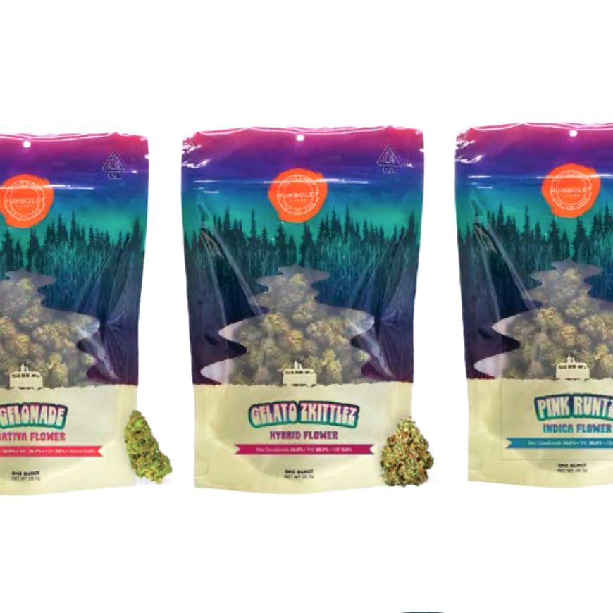 DROP SHIP Humboldt Premium THCA Flower 28G (Case of 4)  Gush Mintz (I)