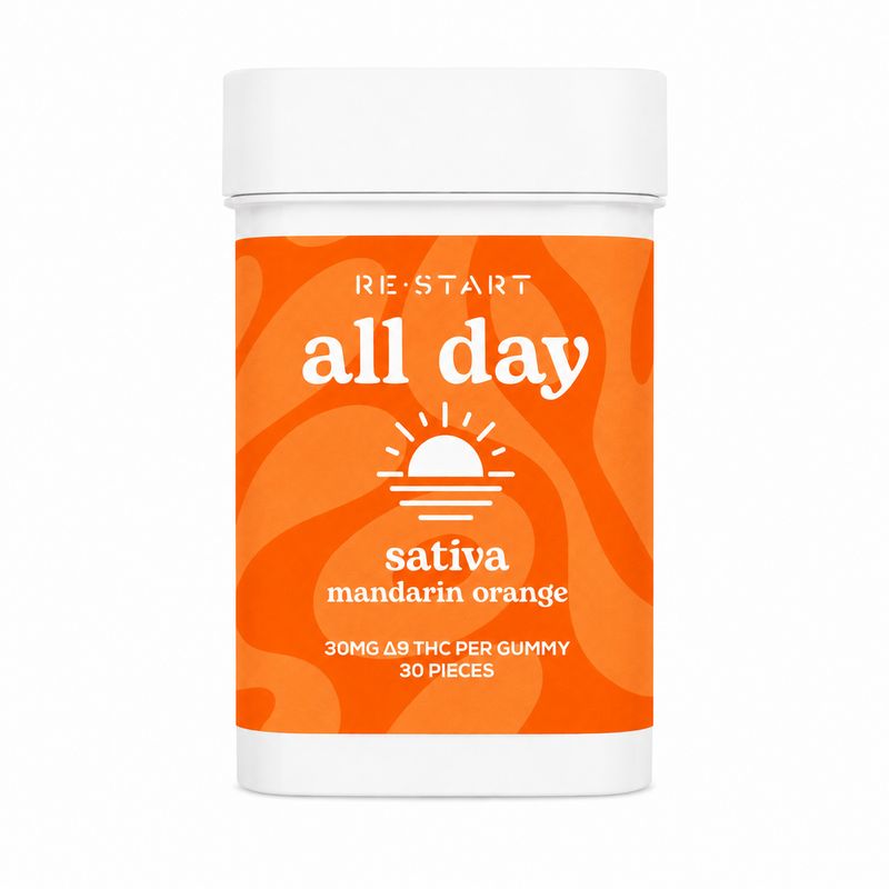 30MG THC All Day Gummies - Mandarin Orange / Sativa