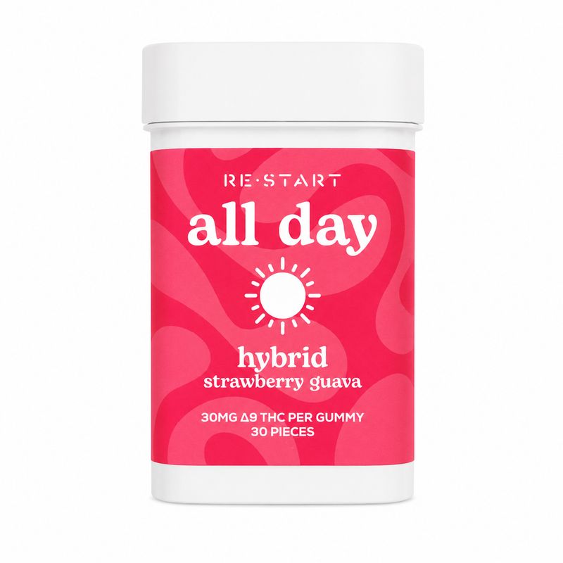 30MG THC All Day Gummies - Strawberry Guava / Hybrid