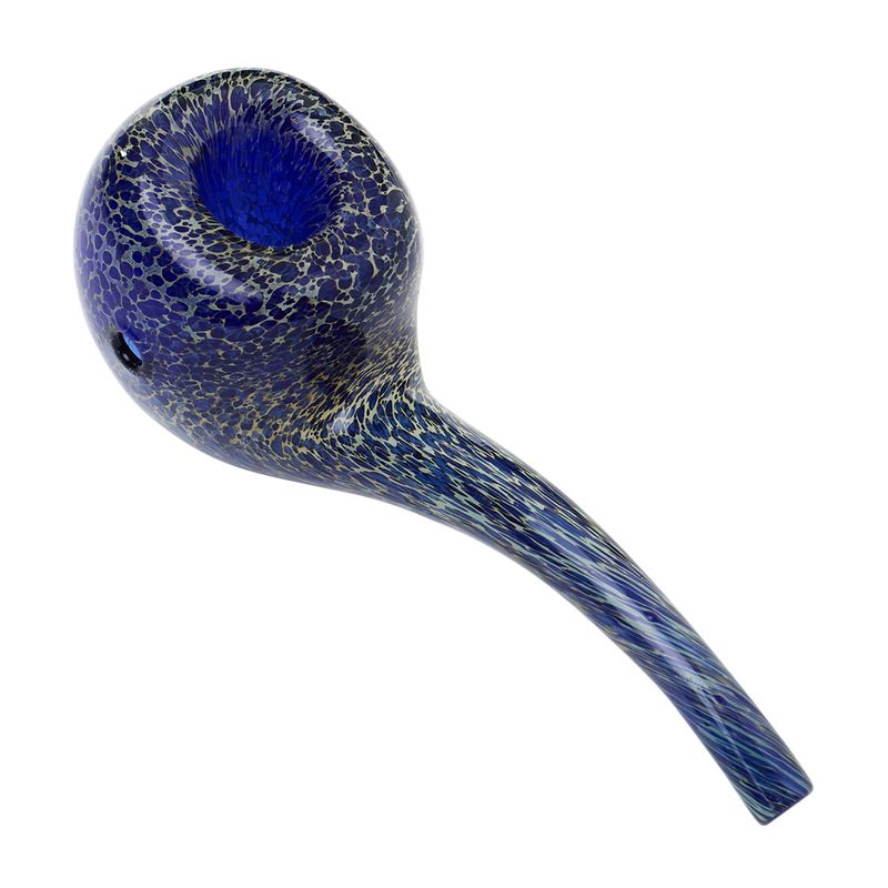 Hawkbill Hand Pipe - Leopard Blue