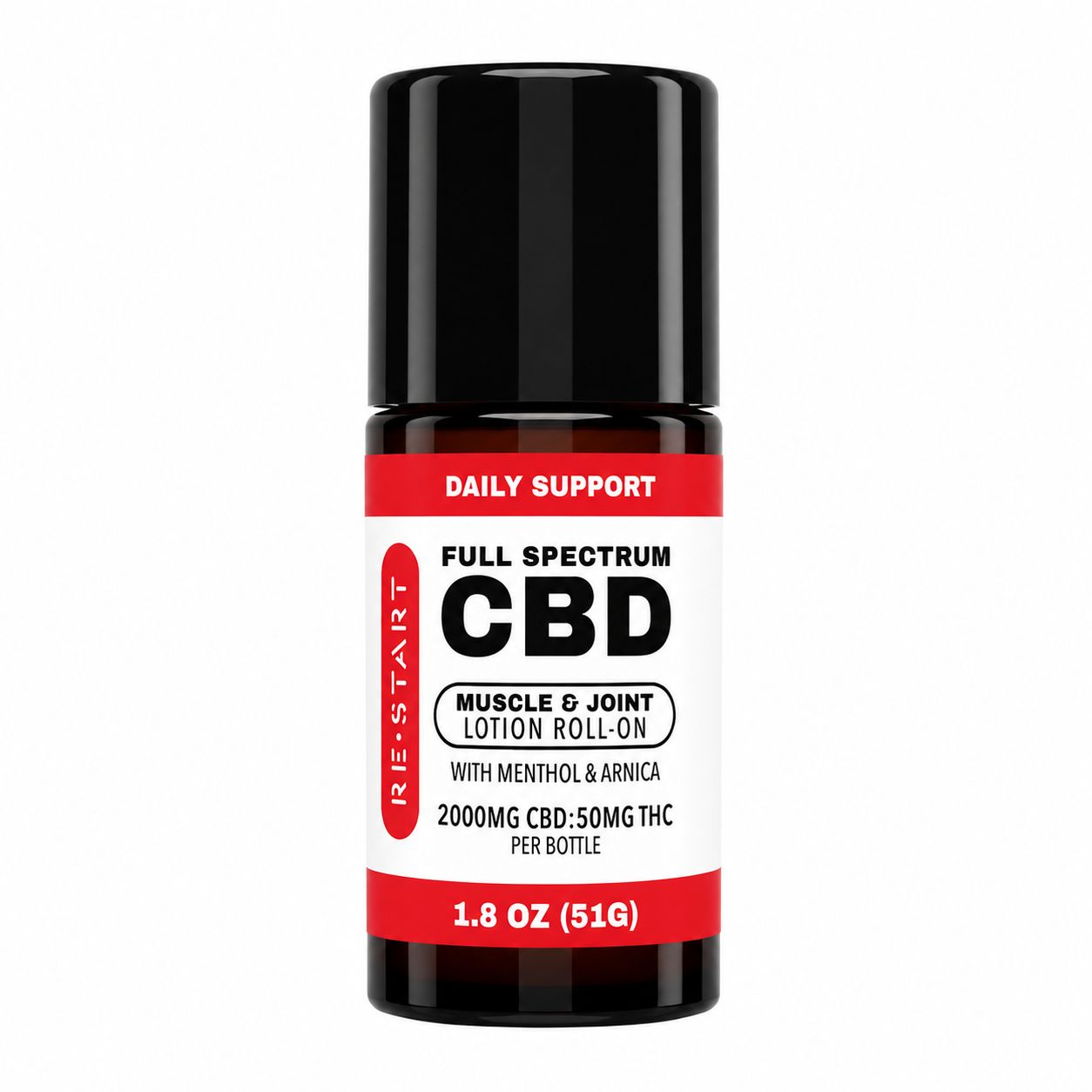 Organic CBD THC Muscle &amp; Recovery Topical Roll-On 2000MG CBD:50MG THC