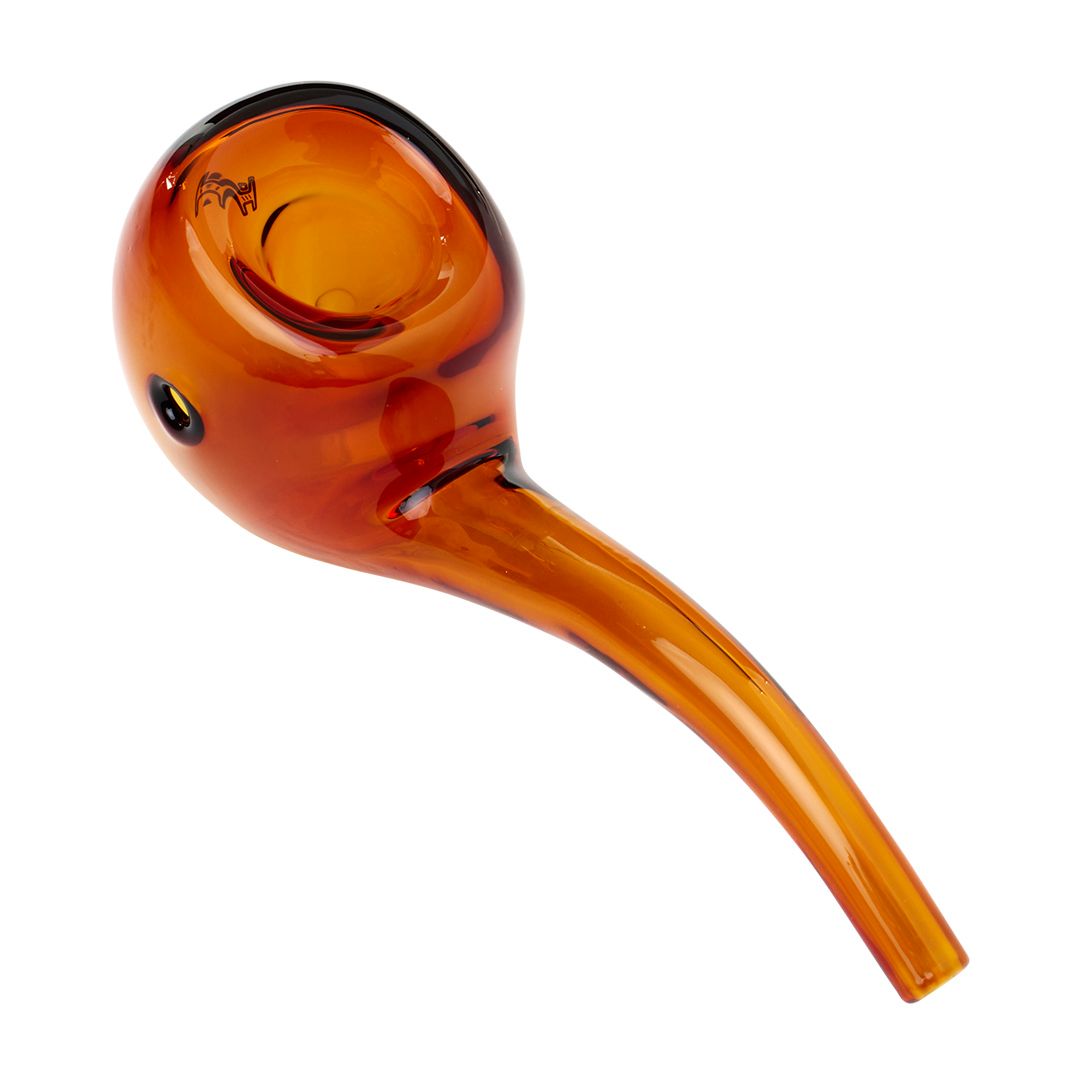 Hawkbill Hand Pipe, Color: Amber