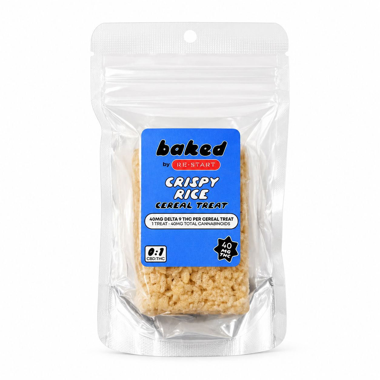 THC Marshmallow Rice Cereal Treat, Strength: 40mg