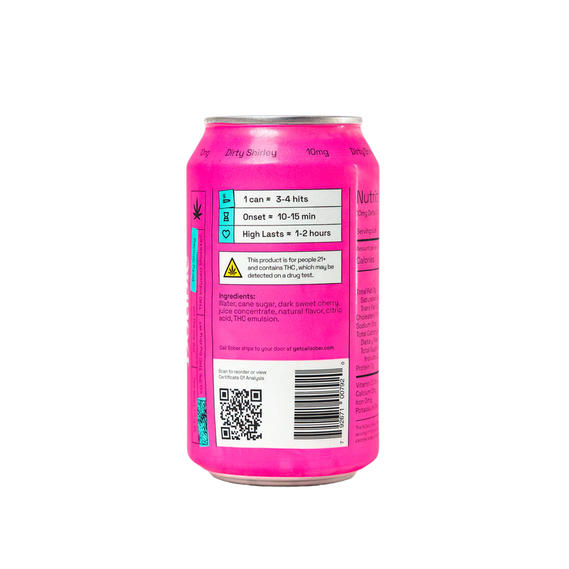 Cali Sober 10MG THC - Dirty Shirley "Double"