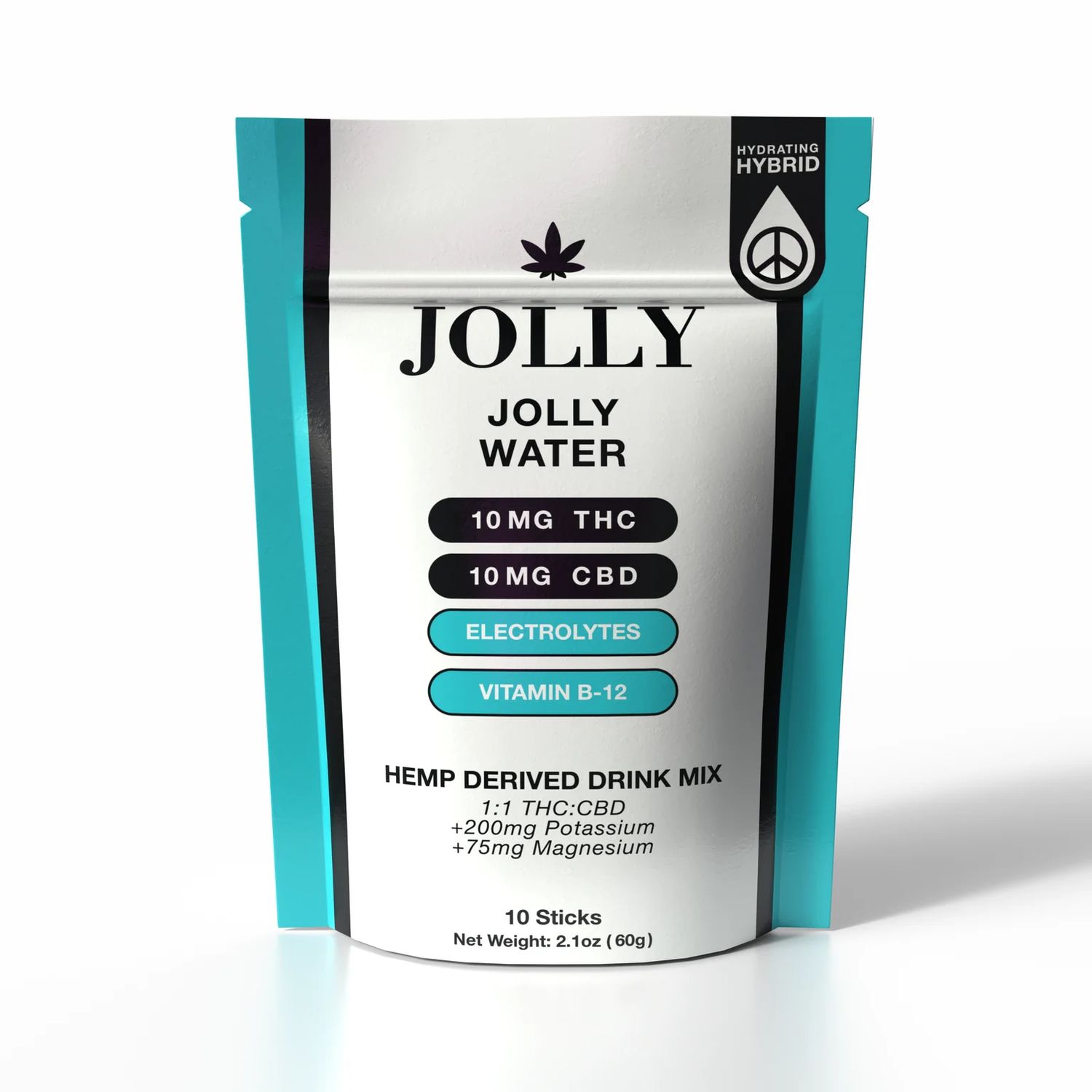 10MG THC Electrolyte Drink Mix (Reg. Price $45), Flavor: Jolly Water