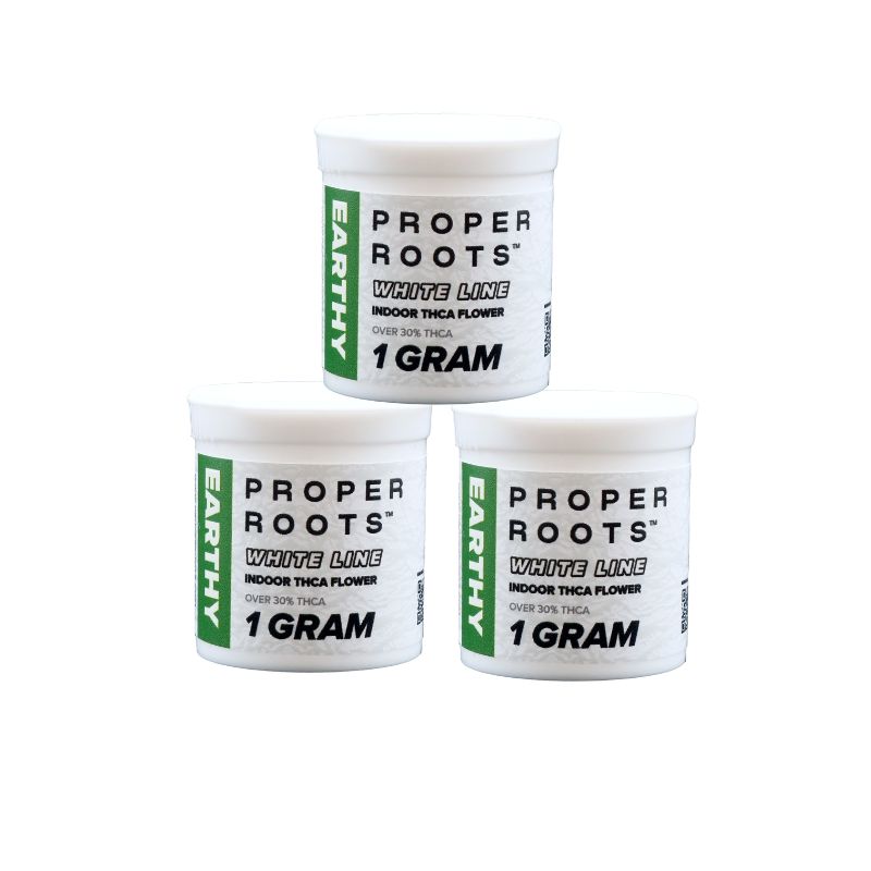 AAA Exotic Indoor THCA FLower 1G Proper Roots “White Line"