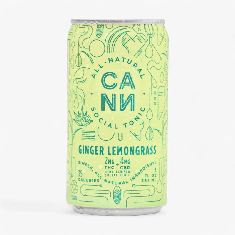 Cann 2mg THC + 4mg CBD Sparkling Water (8oz)