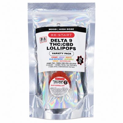 30MG THC:CBD Lollipop Variety 7-pk (Reg. Price $35)