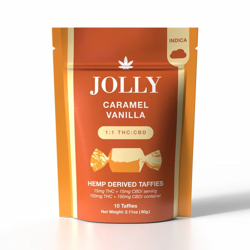 THC CBD Taffy 30MG (1:1) Caramel Vanilla 10-ct (Reg. Price $35)