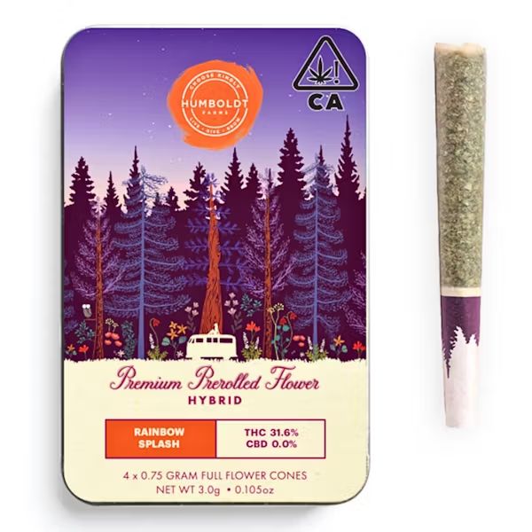Humboldt THCA Premium Pre-Rolls Gushers (Indica) .75G 4/pk 26.95% THCA