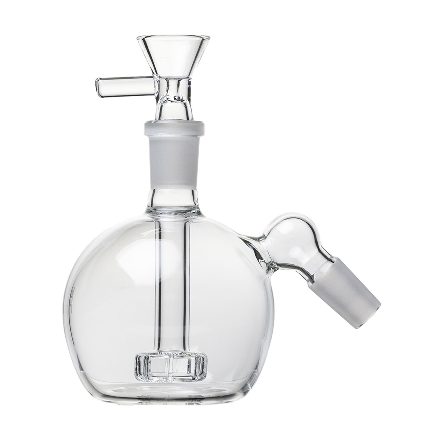 Human Grade Orb Ash Catcher, Color/Degree: Clear 45 Degree Angle