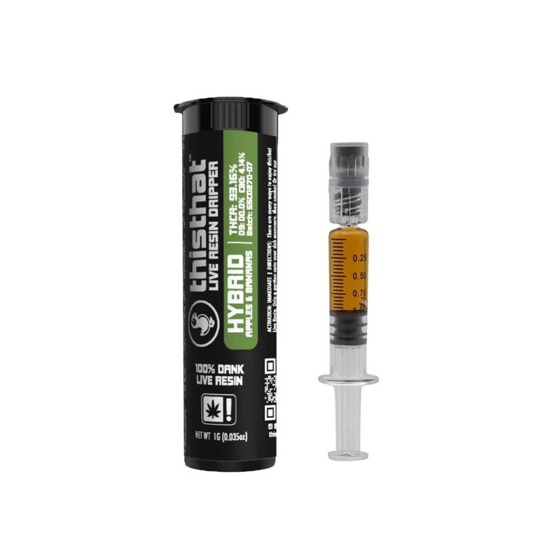THCA Live Resin Dripper Hybrid 1G Syringe