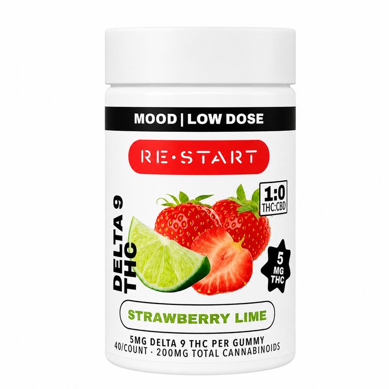 5MG THC Gummies - Strawberry Lime (40-ct)