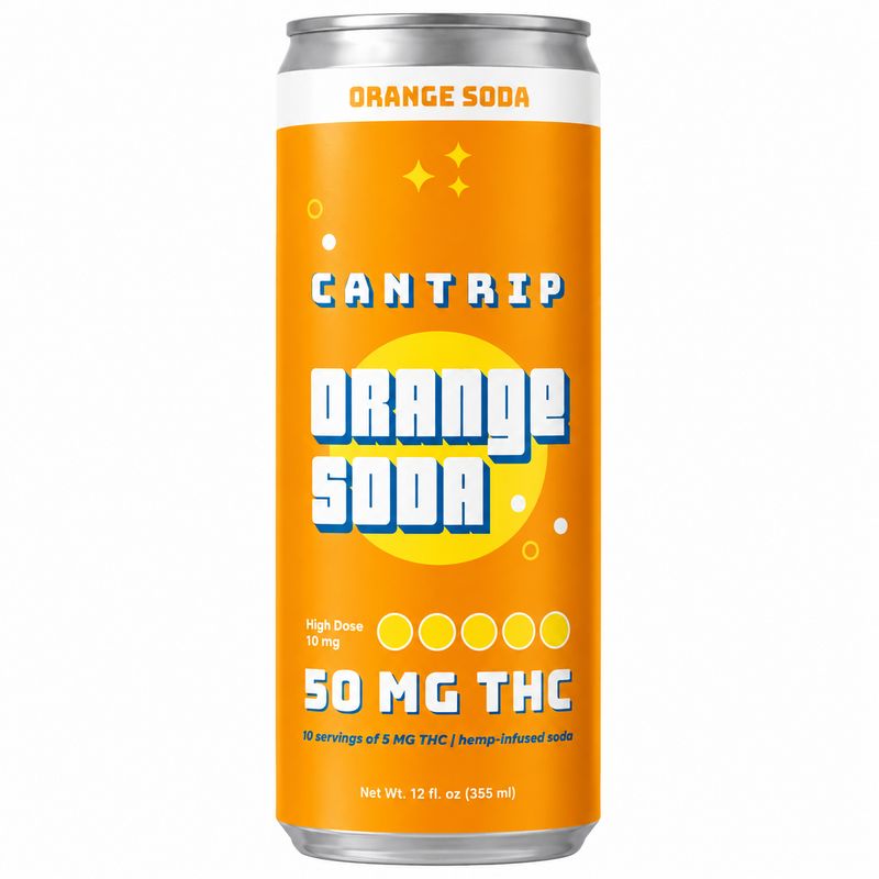 Cantrip THC Soda 50MG 12oz Orange