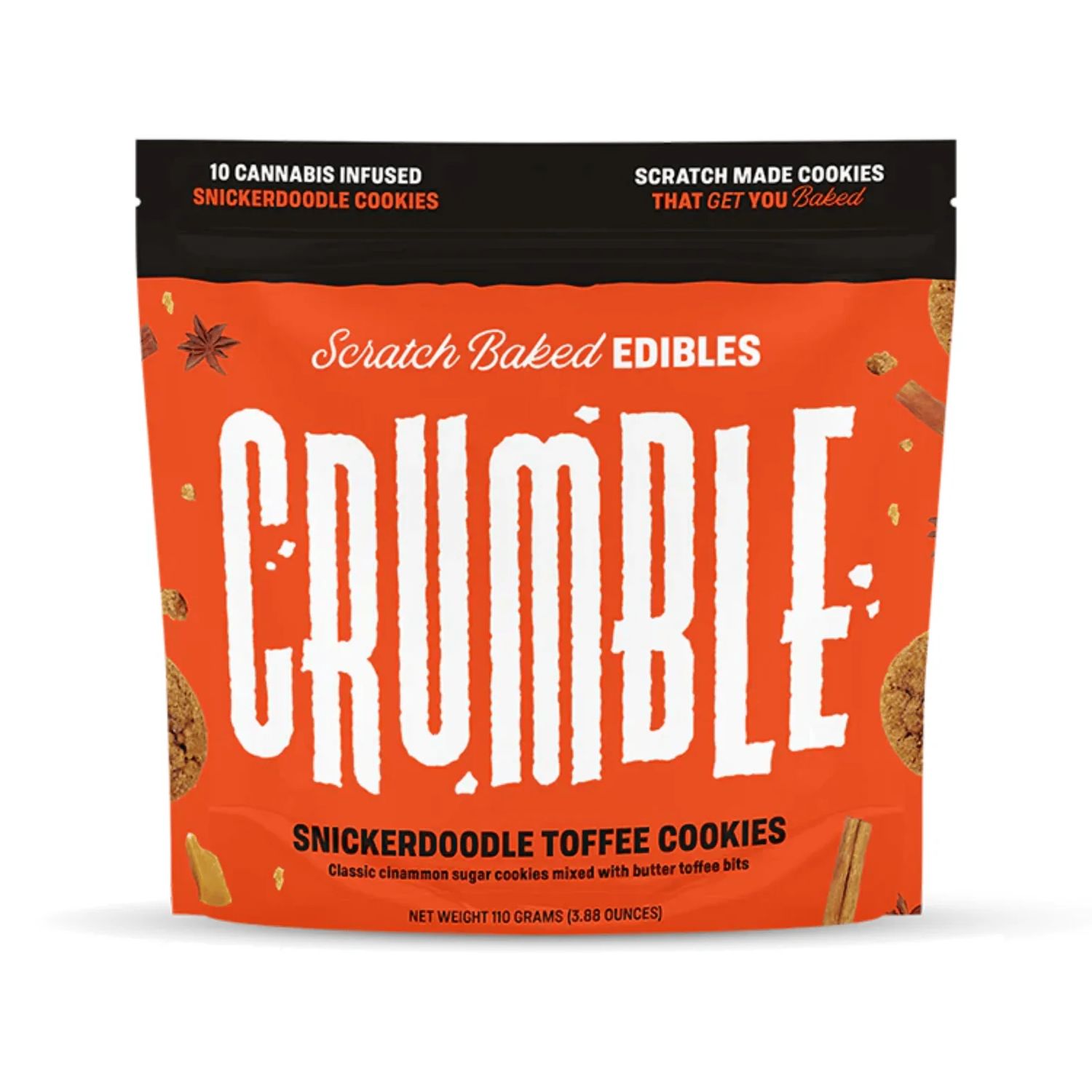 CRUMBLE 30MG THC Snickerdoodle Toffee Cookies (10-ct) *Austin Only