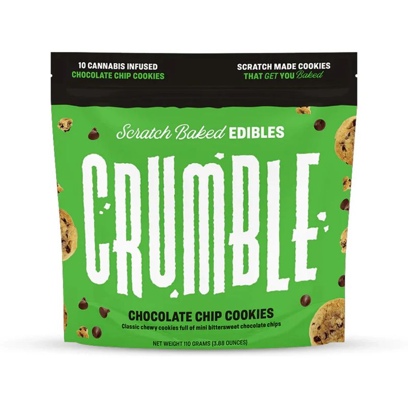 CRUMBLE 30MG THC Chocolate Chip Cookies (10-ct) *Austin Only