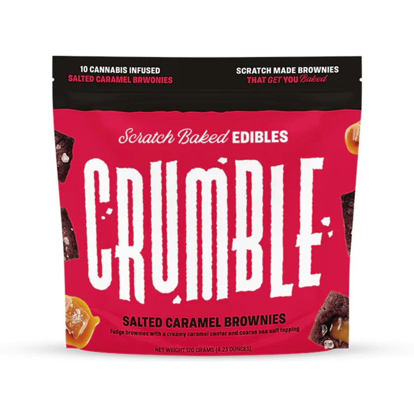 CRUMBLE 10MG THC Salted Caramel Brownies (10-ct)