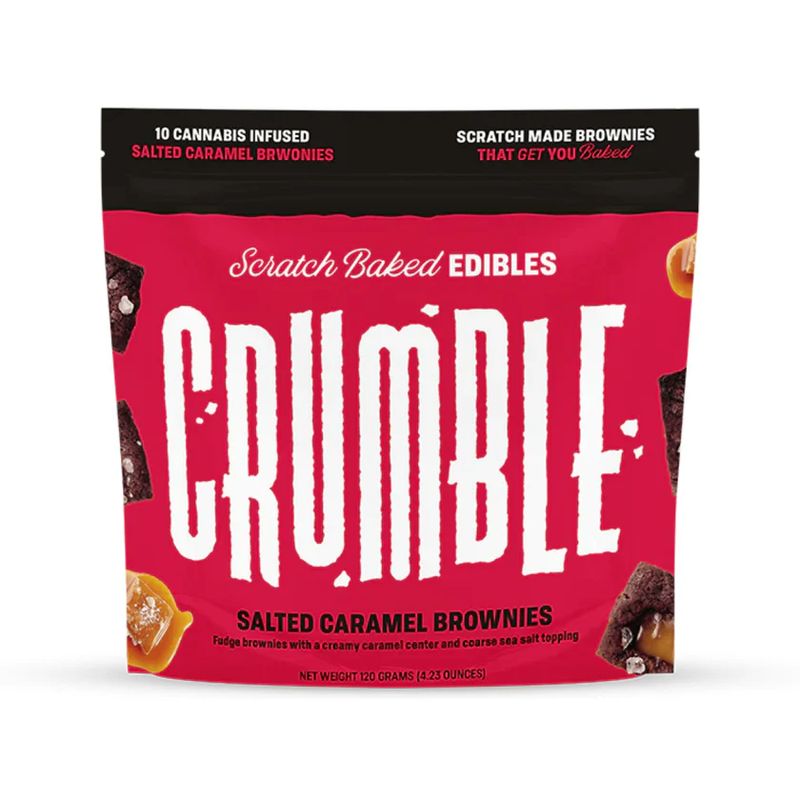 CRUMBLE 10MG THC Salted Caramel Brownies (10-ct)
