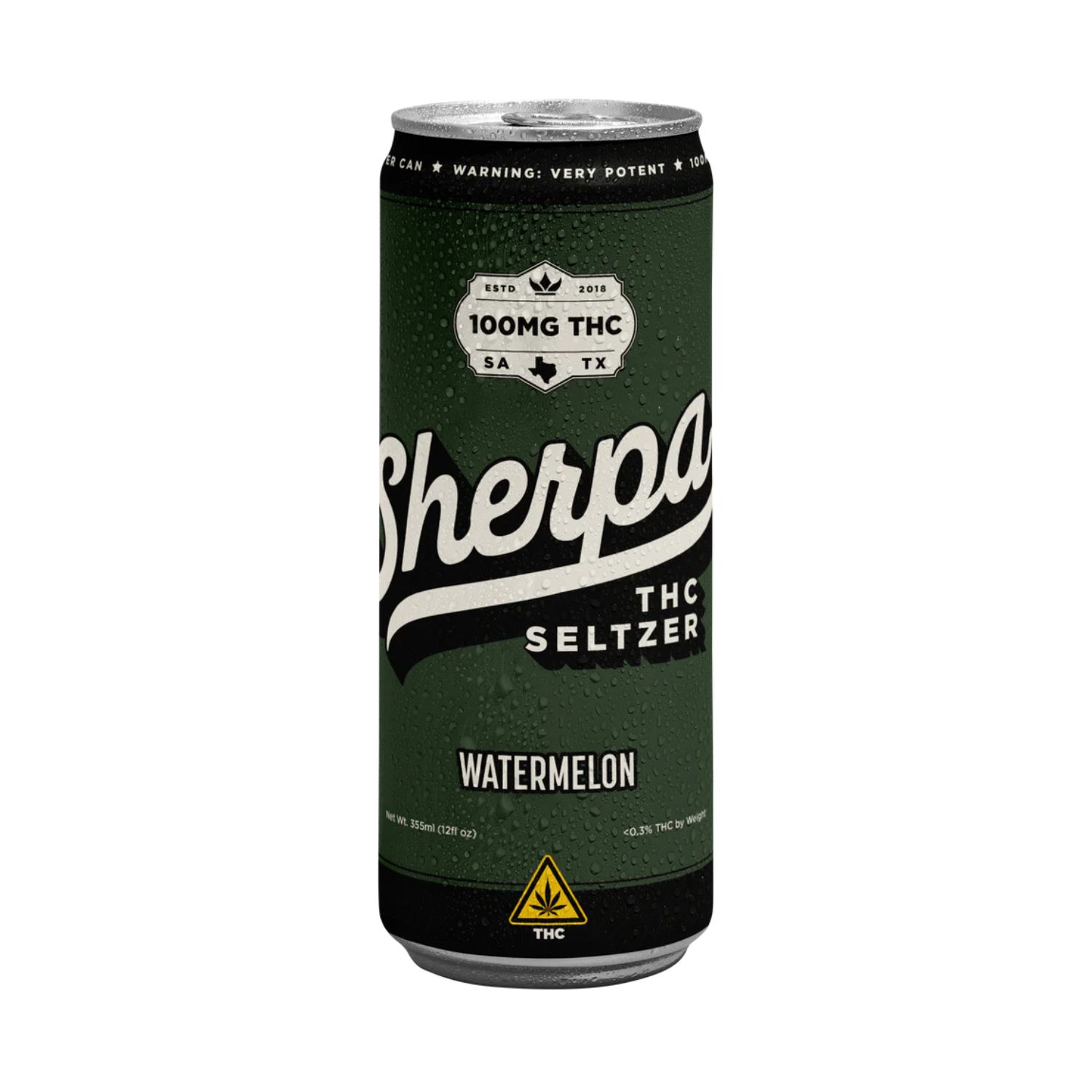 Sherpa THC Seltzer 100mg (Low Calorie) Sherpa THC Seltzer 100mg (Low Calorie), Flavor: Watermelon