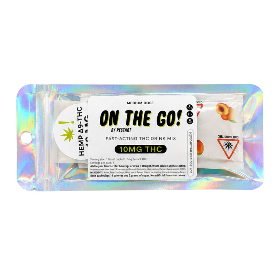 On-The-Go THC 10mg Drink Mix 1-ct, Flavor: Peach