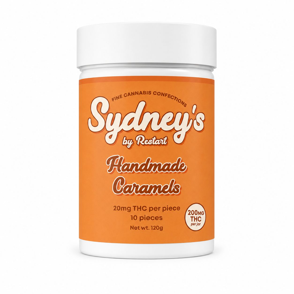 Sydney’s Handmade THC Caramels 20MG, Count: 10-count