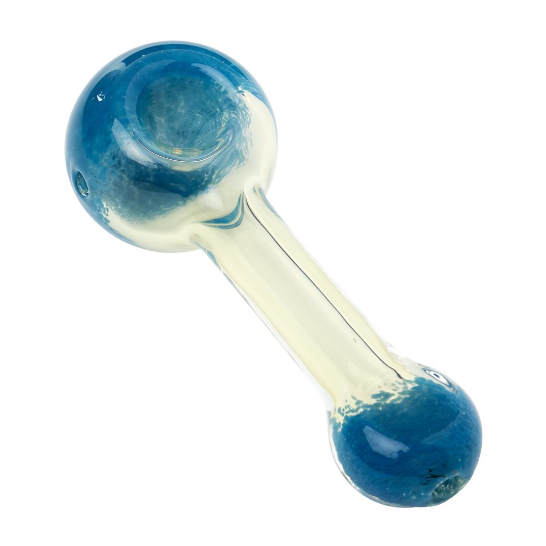 Human Grade Spoon Pipe - Blue Frit