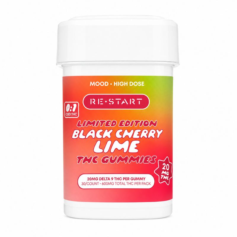 20MG THC Gummies - Black Cherry Lime