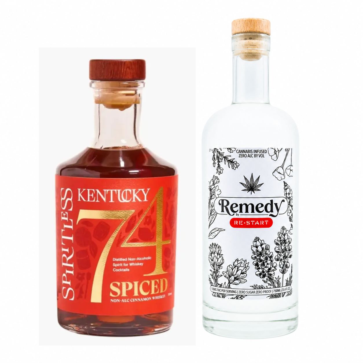 Spiritless  Kentucky 74 SPICED 700mL (In-store Only), Variation: Cinnamon Whiskey + THC Remedy 750mL