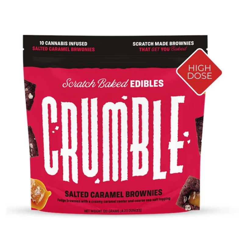 CRUMBLE 30MG THC Salted Caramel Brownies (10-ct)