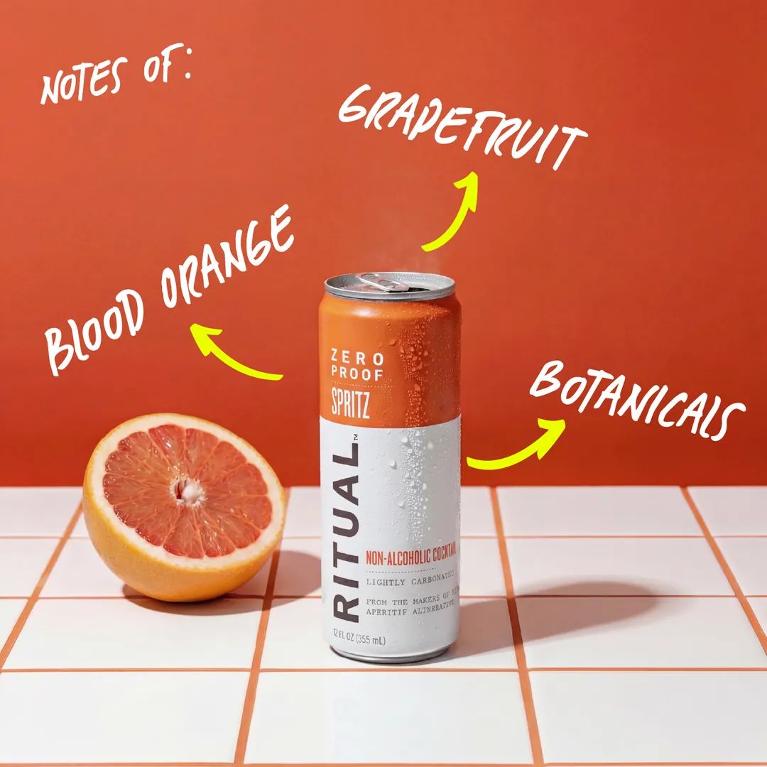 Ritual Zero Proof Non-Alcoholic Cocktail 12oz 4-pk, Variation: Spritz