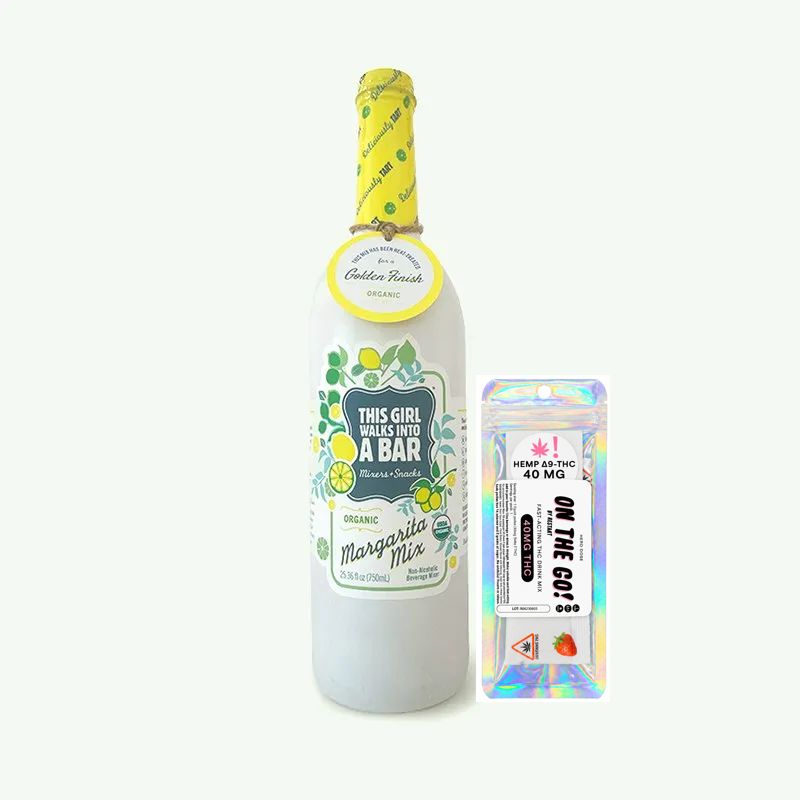 Organic Margarita Mix 750mL + 40MG THC On-The-Go (Reg. $24)