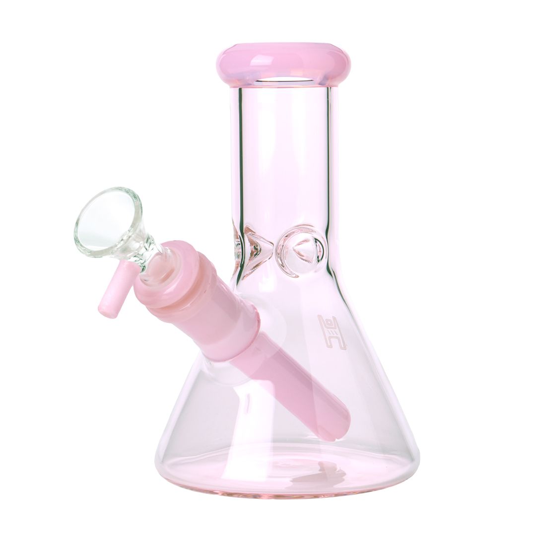 New Human Grade 6” Beaker Water Pipe - Pink