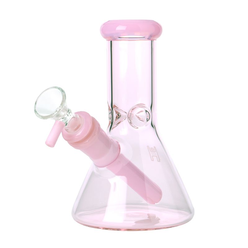 New Human Grade 6” Beaker Water Pipe - Pink
