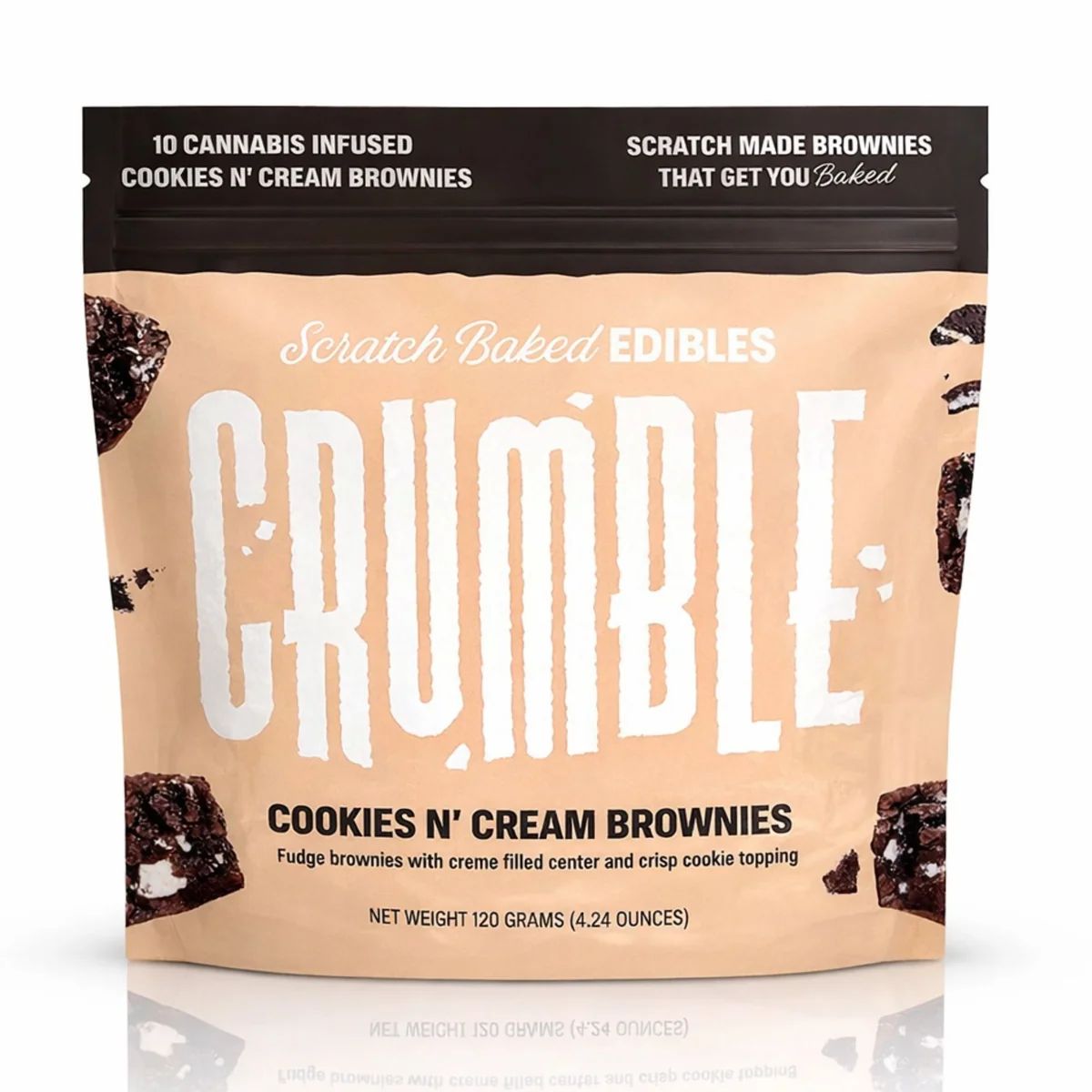 CRUMBLE THC 10MG Cookies &amp; Cream Brownies