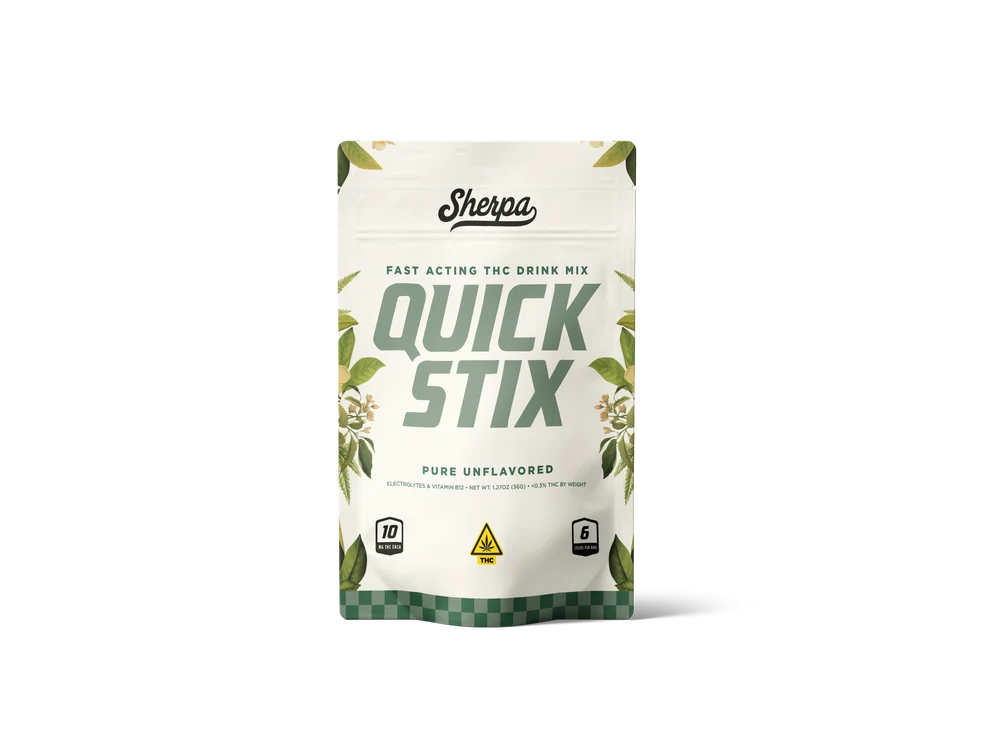 Sherpa Quick Stix (6-ct) THC 10MG + Electrolytes + B12- Unflavored