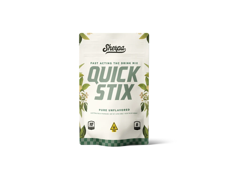 Sherpa Quick Stix (6-ct) THC 10MG + Electrolytes + B12- Unflavored
