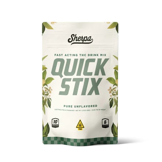 Sherpa Quick Stix (6-ct) THC 10MG + Electrolytes + B12- Unflavored