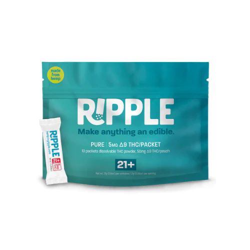 Ripple 5MG THC Packet - Unflavored 10-ct