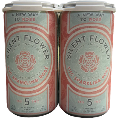 Silent Flower 5MG THC Sparkling Rose 4/pk (Reg. Price $24)