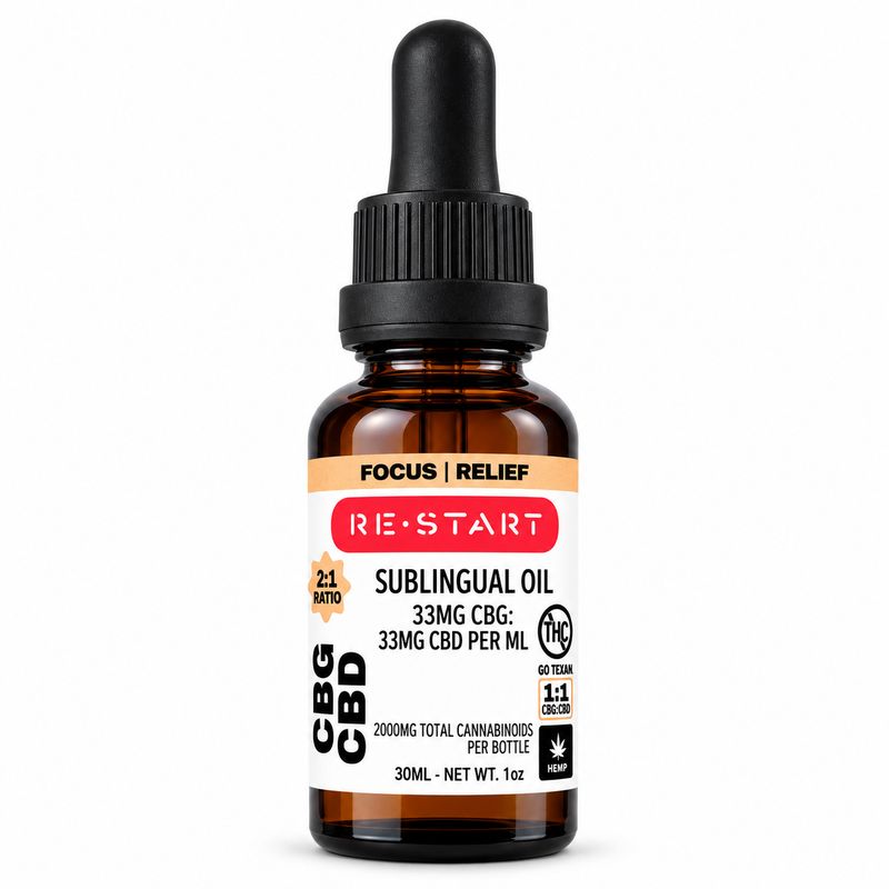 CBG CBD Oil (66MG/mL) 30mL 2000MG