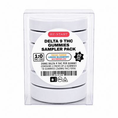 SAVE $15 - Delta 9 THC 20MG Gummies Trio 3 x 5-ct