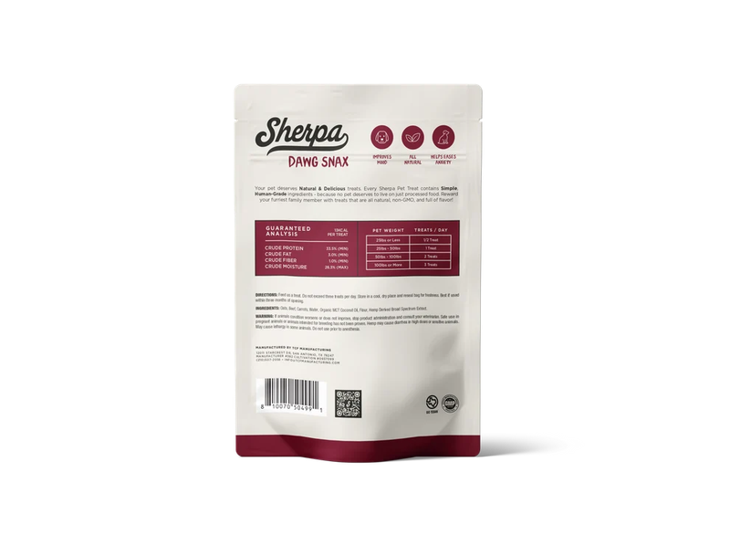 Natural CBD Pet Treats - Sirloin Steak 25MG CBD 30-ct