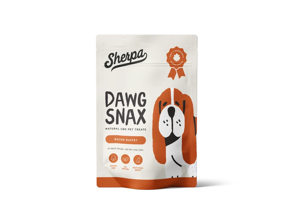 Natural CBD Pet Treats - Bacon Buffet 25MG CBD 30-ct