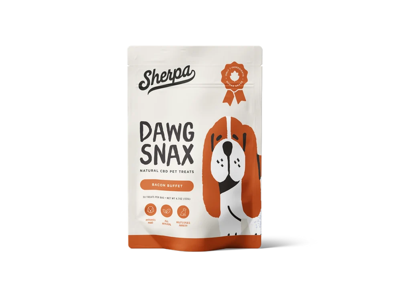 Natural CBD Pet Treats - Bacon Buffet 25MG CBD 30-ct